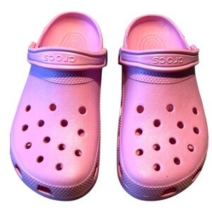 Pink Crocs Classic Unisex Adult Slip On Sandals Ultra Light Water Friendly Clogs